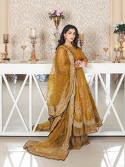 LYLA Raqs e Bismil Luxury Formal Unstitched Embroidered Net Suit D-03