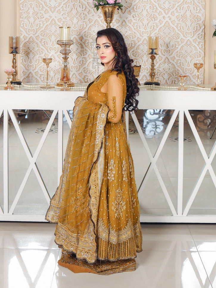 LYLA Raqs e Bismil Luxury Formal Unstitched Embroidered Net Suit D-03