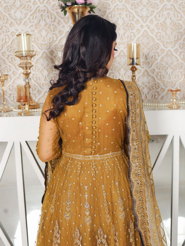 LYLA Raqs e Bismil Luxury Formal Unstitched Embroidered Net Suit D-03