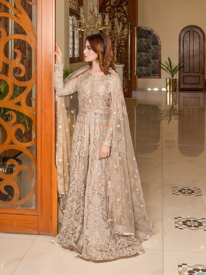 LYLA Raqs e Bismil Luxury Formal Unstitched Embroidered Net Suit D-04