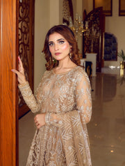 LYLA Raqs e Bismil Luxury Formal Unstitched Embroidered Net Suit D-04