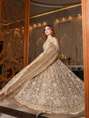 LYLA Raqs e Bismil Luxury Formal Unstitched Embroidered Net Suit D-04