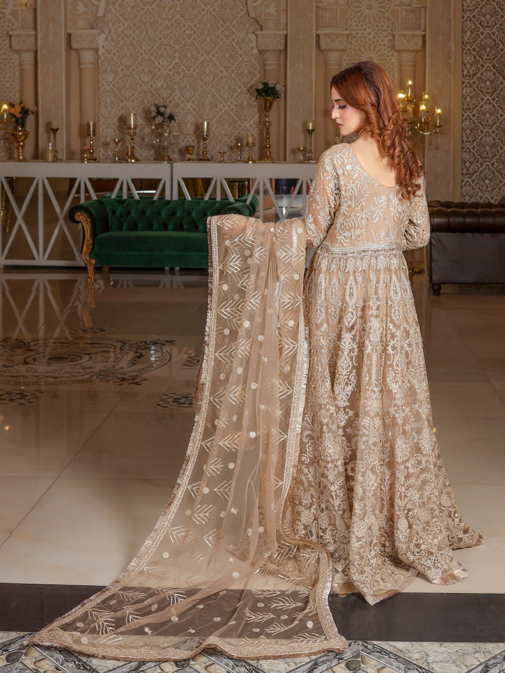 LYLA Raqs e Bismil Luxury Formal Unstitched Embroidered Net Suit D-04