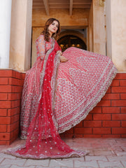 LYLA Raqs e Bismil Luxury Formal Unstitched Embroidered Net Suit D-01