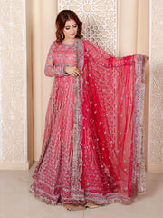 LYLA Raqs e Bismil Luxury Formal Unstitched Embroidered Net Suit D-01