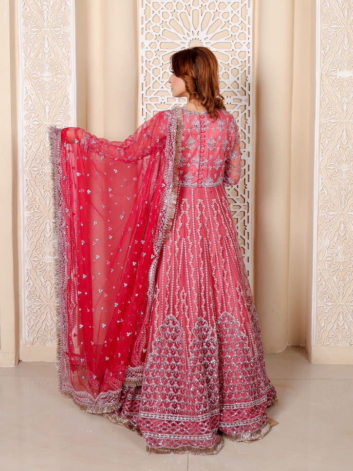 LYLA Raqs e Bismil Luxury Formal Unstitched Embroidered Net Suit D-01