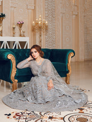 LYLA Raqs e Bismil Luxury Formal Unstitched Embroidered Net Suit D-02