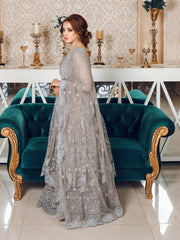 LYLA Raqs e Bismil Luxury Formal Unstitched Embroidered Net Suit D-02