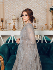 LYLA Raqs e Bismil Luxury Formal Unstitched Embroidered Net Suit D-02