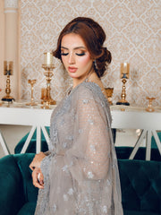 LYLA Raqs e Bismil Luxury Formal Unstitched Embroidered Net Suit D-02