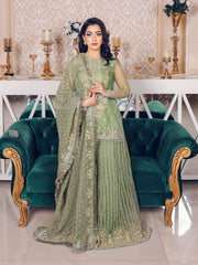 LYLA Raqs e Bismil Luxury Formal Unstitched Embroidered Net Suit D-05