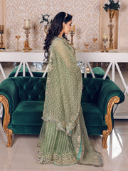 LYLA Raqs e Bismil Luxury Formal Unstitched Embroidered Net Suit D-05