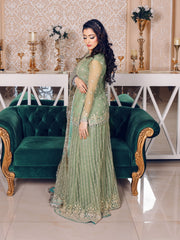 LYLA Raqs e Bismil Luxury Formal Unstitched Embroidered Net Suit D-05