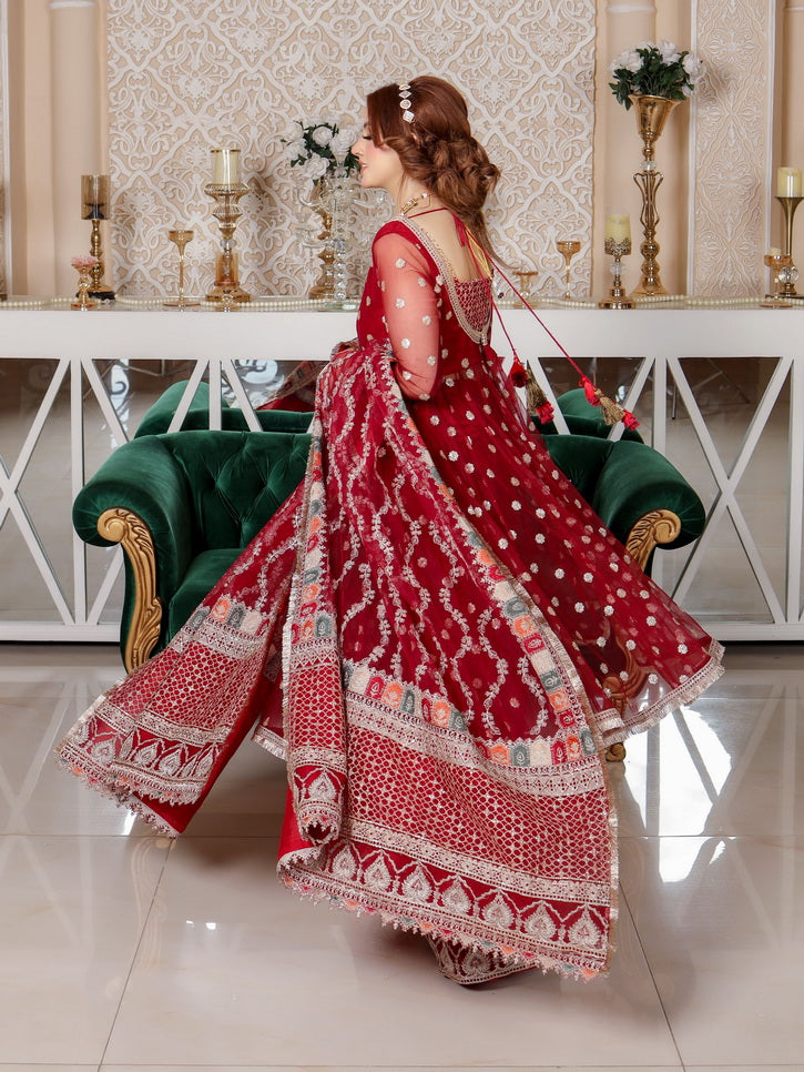 LYLA Raqs e Bismil Luxury Formal Unstitched Embroidered Net Suit D-06