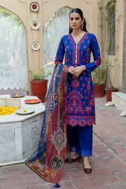 GISELE Mehrma Luxury Lawn Unstitched 3Pc Suit - SALEENA