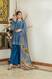 Payal by Sidra Aleem Unstitched Printed Viscose Linen 3Pc Suit D-03