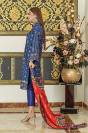Payal by Sidra Aleem Unstitched Printed Viscose Linen 3Pc Suit D-04