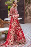 Serene Premium Embroidered Eclatant Luxe Brides 3Pc Suit SB-08 CRIMSON - FaisalFabrics.pk