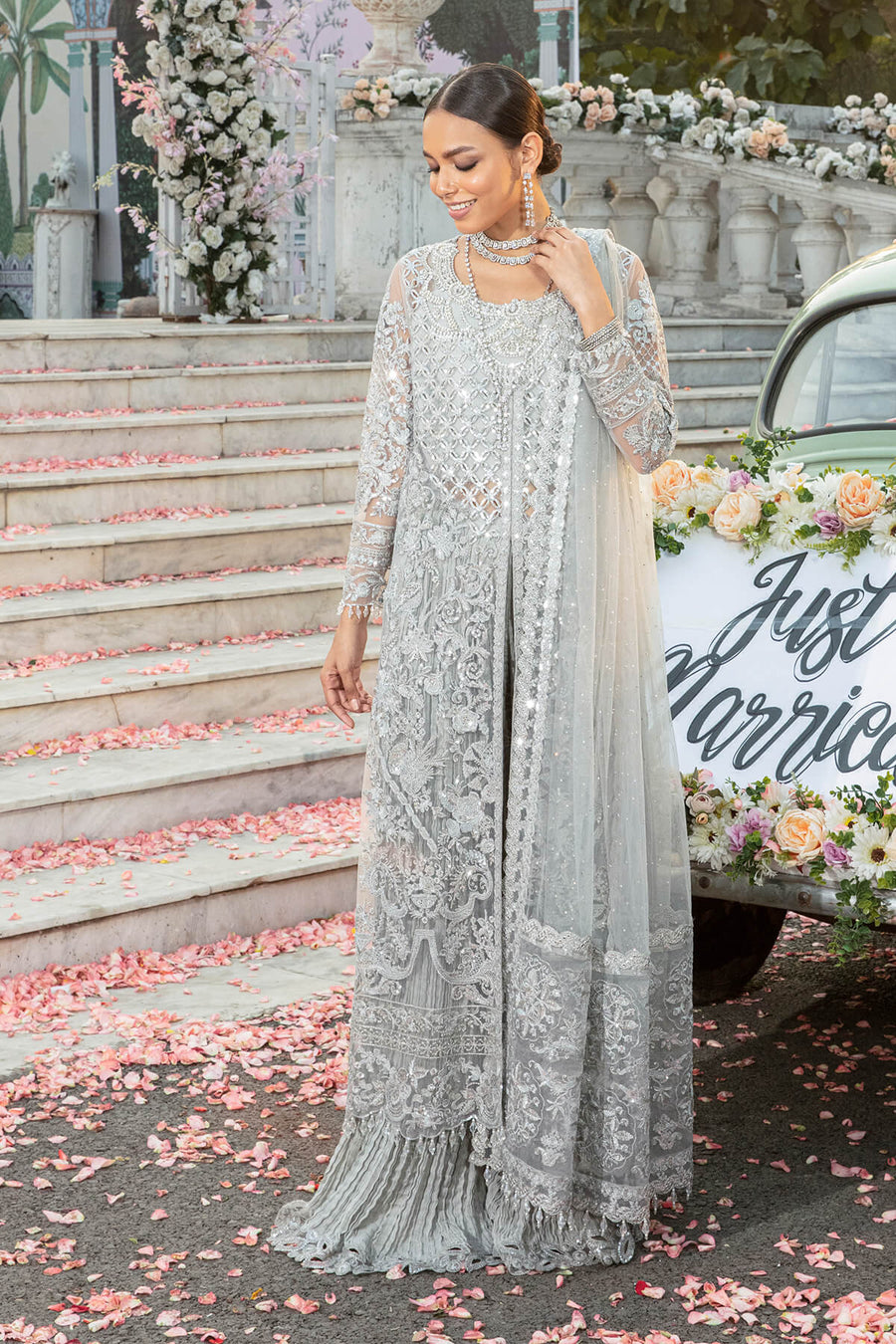 Serene Premium Embroidered Mehram Brides Unstitched Suit SB-15 FANAA