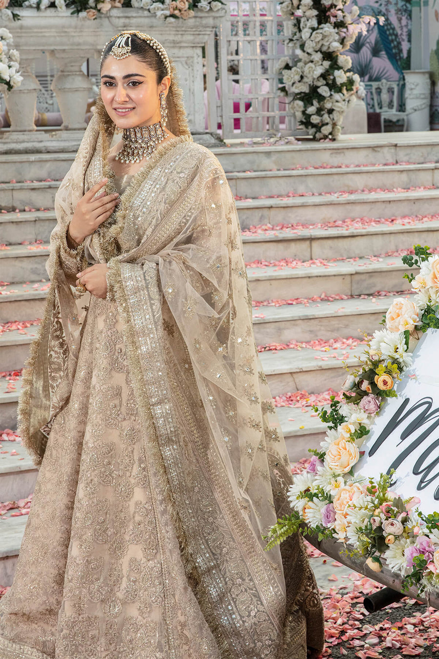 Serene Premium Embroidered Mehram Brides Unstitched Suit SB-16 TARAB