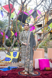 Regalia Salina Embroidered Chikankari Unstitched 3 Piece Suit SCK-10