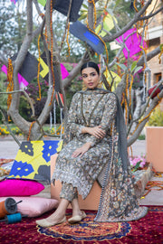 Regalia Salina Embroidered Chikankari Unstitched 3 Piece Suit SCK-10