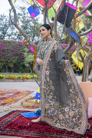 Regalia Salina Embroidered Chikankari Unstitched 3 Piece Suit SCK-10