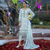 Regalia Salina Embroidered Chikankari Unstitched 3 Piece Suit SCK-13