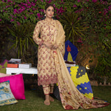 Regalia Salina Embroidered Chikankari Unstitched 3 Piece Suit SCK-17