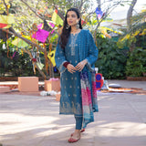 Regalia Salina Embroidered Chikankari Unstitched 3 Piece Suit SCK-04