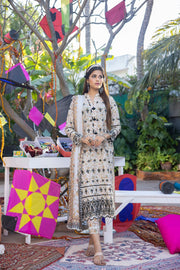 Regalia Salina Embroidered Chikankari Unstitched 3 Piece Suit SCK-06