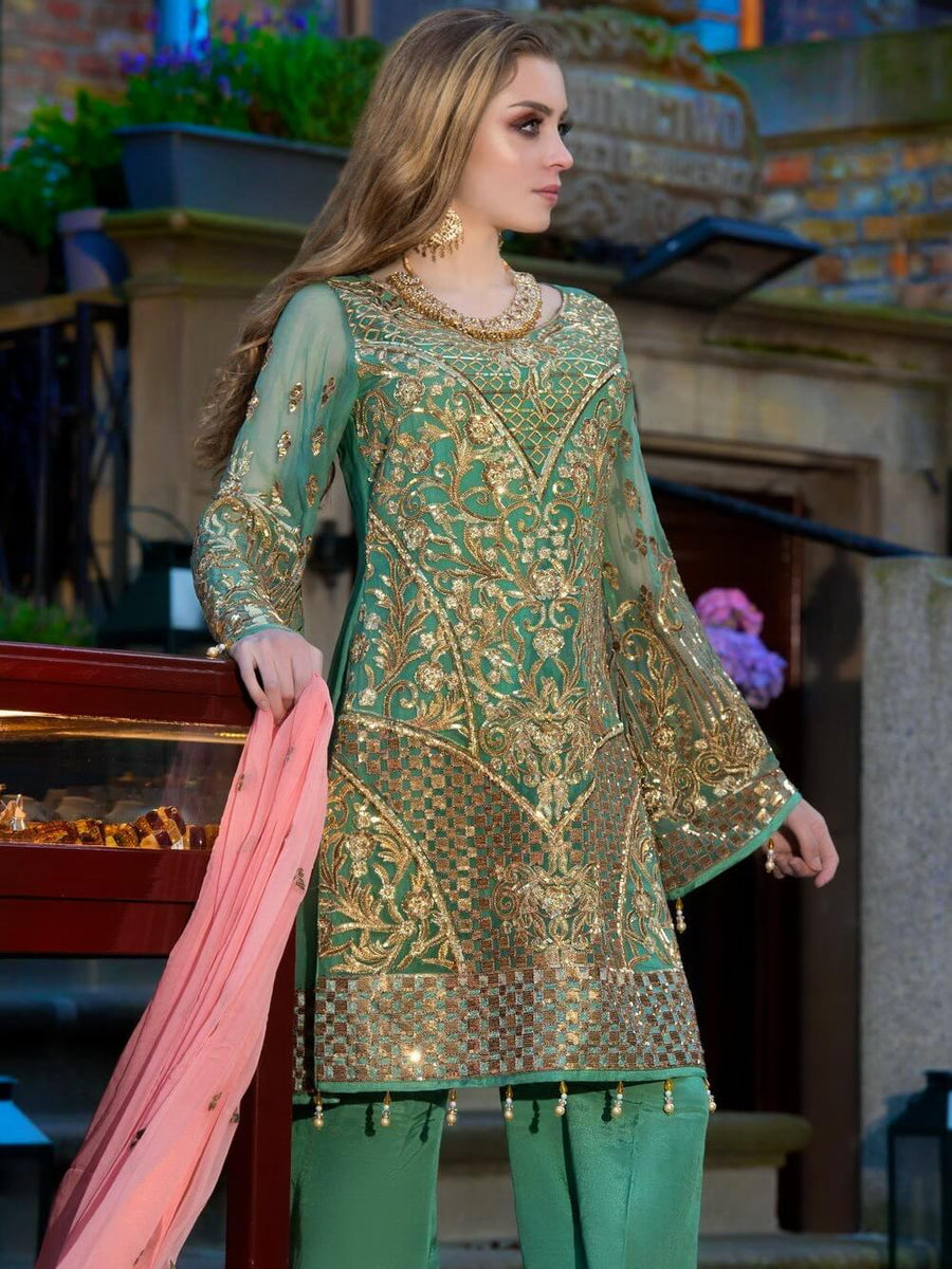 Maryum N Maria Shamrock Luxury Wedding Collection SD-01 - FaisalFabrics.pk