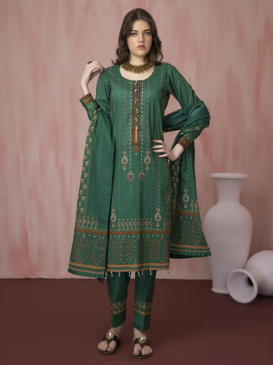 Regalia Salina Vol-05 Unstitched Printed Lawn 3 Piece Suit SD-01