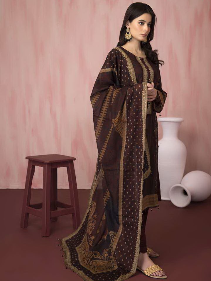 Regalia Salina Vol-05 Unstitched Printed Lawn 3 Piece Suit SD-02