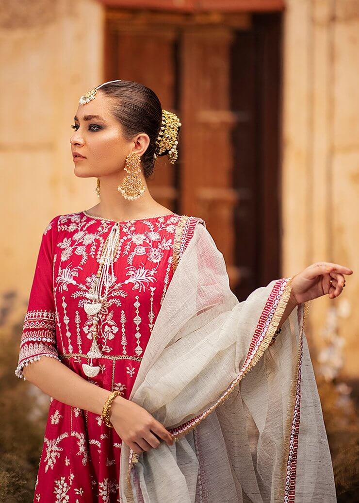Afrozeh Luxury Lawn Unstitched 3 Piece Embroidered Suit D-07 Serendipity - FaisalFabrics.pk