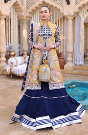 Surmai Heer A Folk Tale Embroidered Luxury Formal Suit SF-07 SITARA