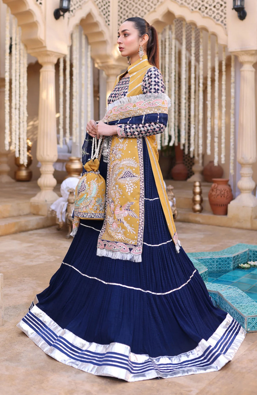 Surmai Heer A Folk Tale Embroidered Luxury Formal Suit SF-07 SITARA