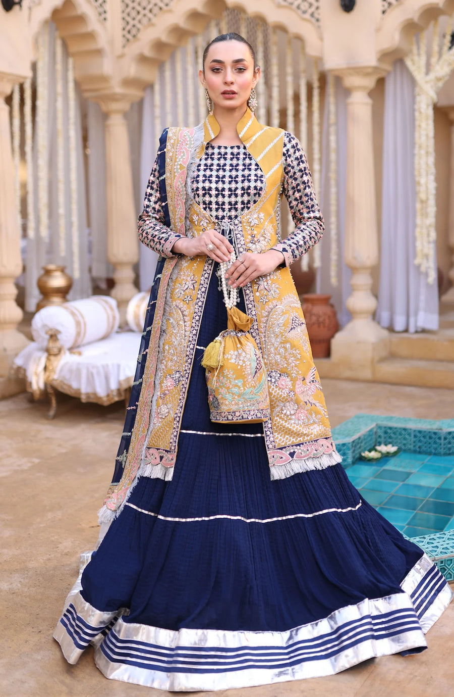 Surmai Heer A Folk Tale Embroidered Luxury Formal Suit SF-07 SITARA