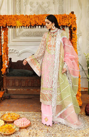 Resplendent By Shamrock Premium Embroidered Formal's 3Pc Suit SFD0050 - FaisalFabrics.pk
