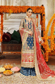 Resplendent By Shamrock Premium Embroidered Formal's 3Pc Suit SFD0051 - FaisalFabrics.pk