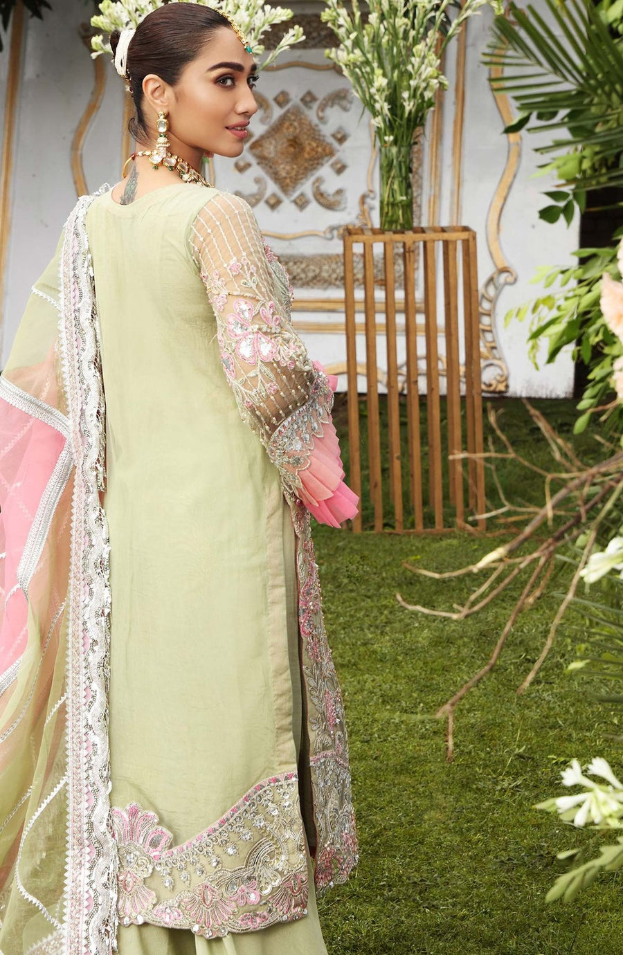 Resplendent By Shamrock Premium Embroidered Formal's 3Pc Suit SFD0053 - FaisalFabrics.pk