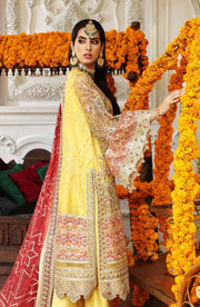 Resplendent By Shamrock Premium Embroidered Formal's 3Pc Suit SFD0054 - FaisalFabrics.pk