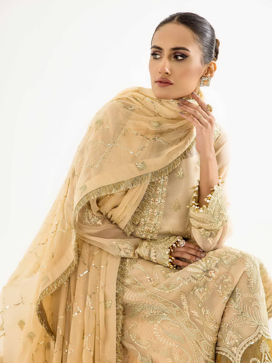 Maryum N Maria Noor e Nazar Premium Chiffon Unstitched 3Piece SFD-0084