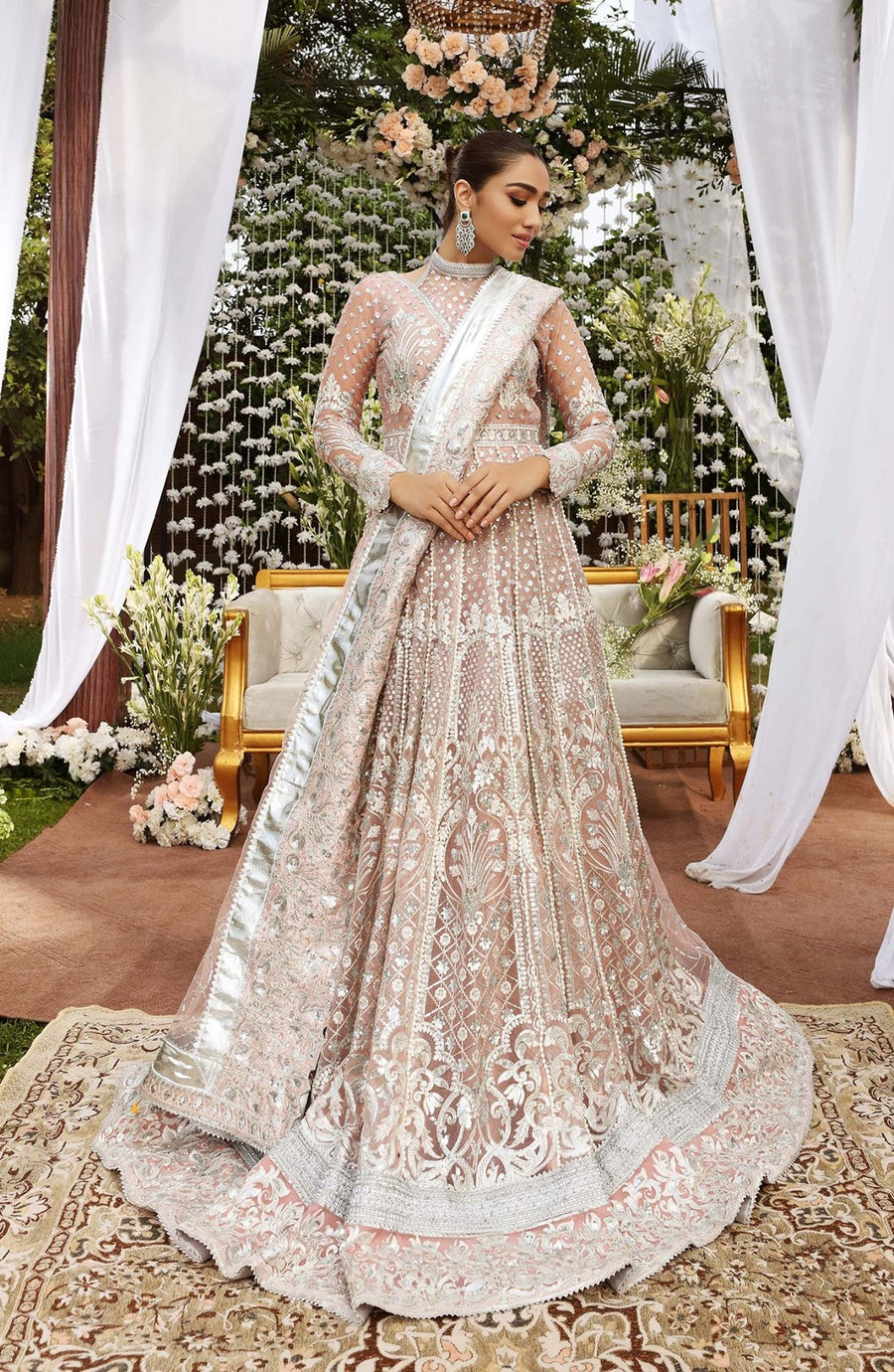 Resplendent By Shamrock Premium Embroidered Formal's 3Pc Suit SFM0011 - FaisalFabrics.pk