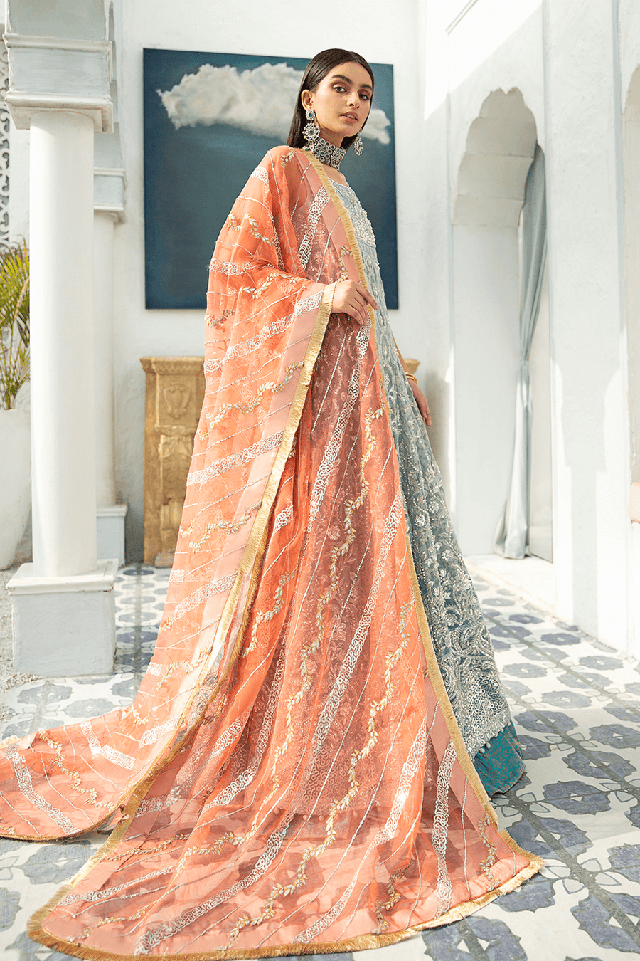 Shamrock Luxury Collection'21 3Pc Unstitched Suit SG-01 Passion Dance - FaisalFabrics.pk