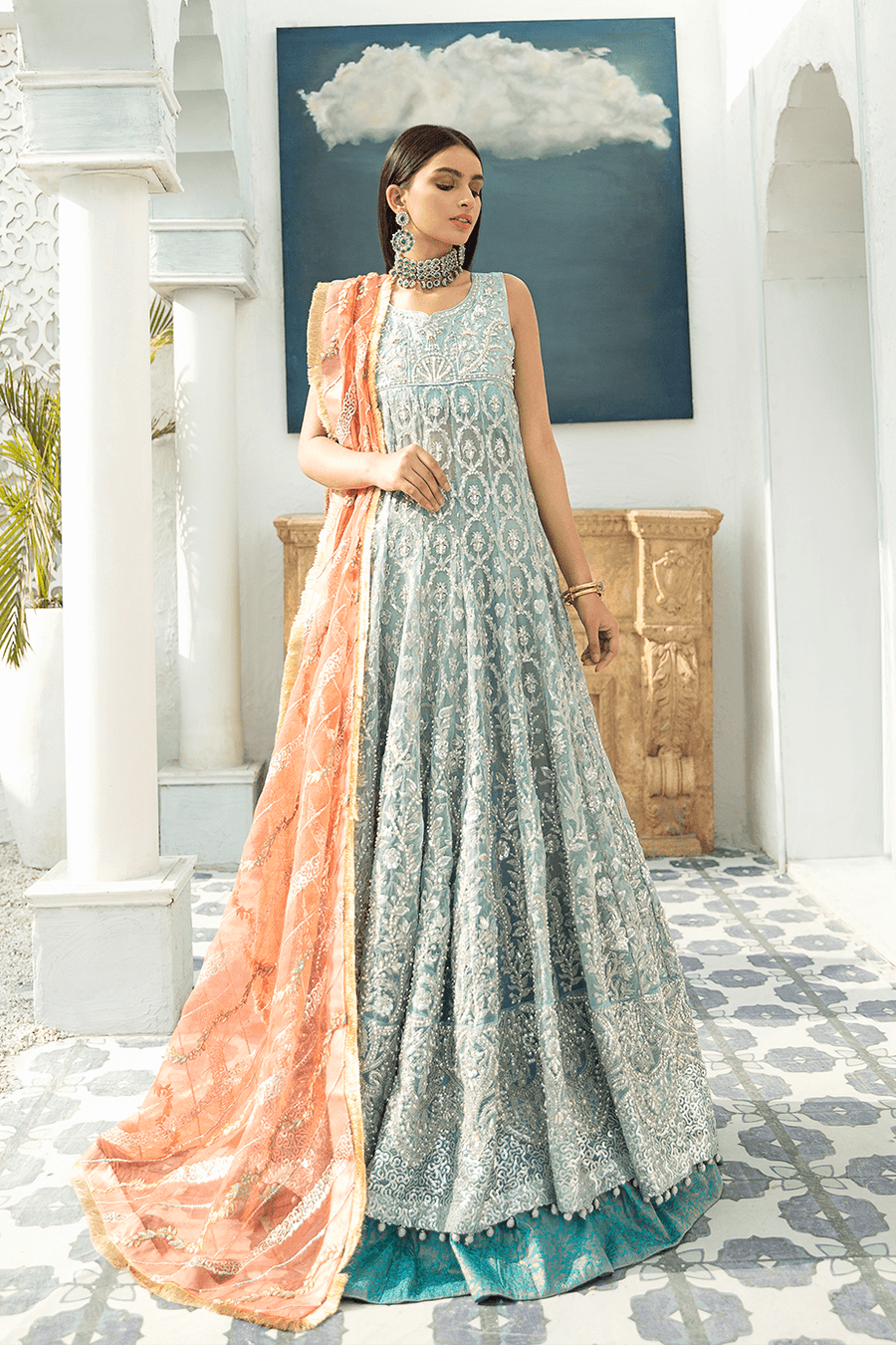 Shamrock Luxury Collection'21 3Pc Unstitched Suit SG-01 Passion Dance - FaisalFabrics.pk
