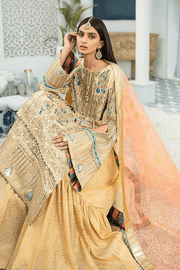 Shamrock Luxury Collection'21 3Pc Unstitched Suit SG-05 Prep N'Prime - FaisalFabrics.pk