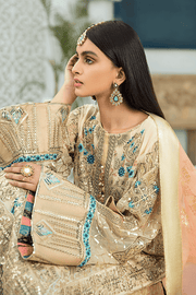 Shamrock Luxury Collection'21 3Pc Unstitched Suit SG-05 Prep N'Prime - FaisalFabrics.pk