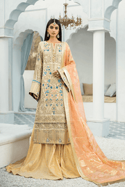 Shamrock Luxury Collection'21 3Pc Unstitched Suit SG-05 Prep N'Prime - FaisalFabrics.pk