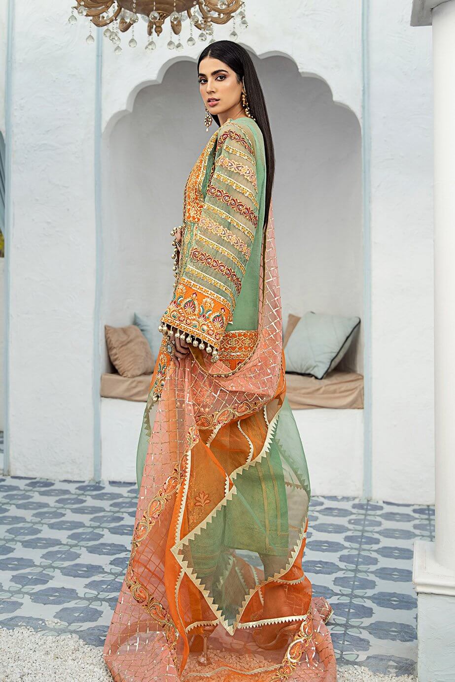 Shamrock Luxury Collection'21 3Pc Unstitched Suit SG-06 Foliage Rustle - FaisalFabrics.pk